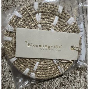 Bloomingville Ever Changing Homes - Woven Seagrass Wicker Coasters Set of 4